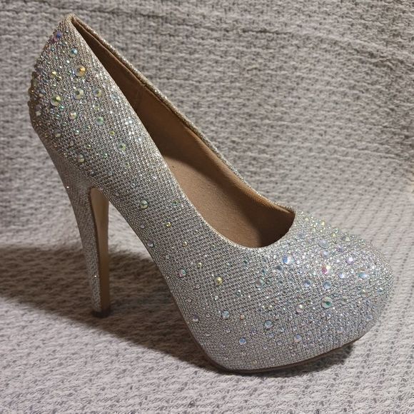 Rhinestone Embellished Heels - Picture 1 of 4